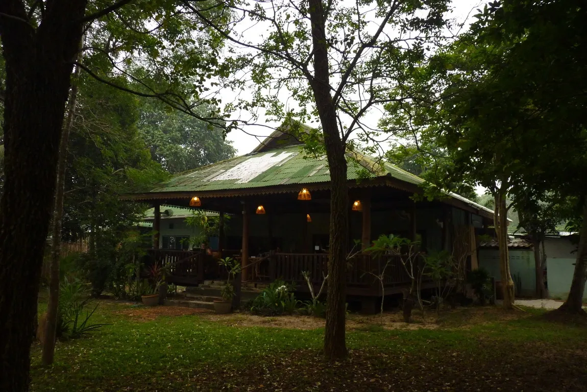 Podvečer v KoHubu - pohled ze zahrady